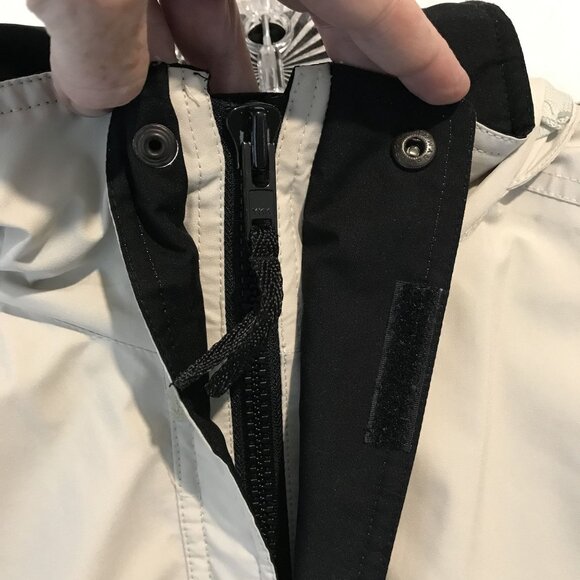 Eddie Bauer Gore-Tex Hooded Soft Shell Tan Mid-Length Coat Mens S - Picture 12 of 14